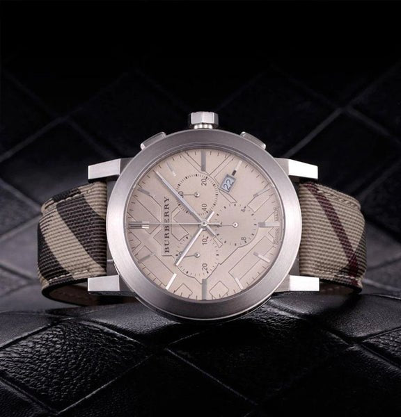 Burberry The City Nova Beige Dial Grey Leather Strap Watch for Women - BU9023 Buy Now By Burberry