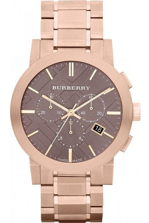 Burberry The City Grey Dial Rose Gold Steel Strap Unisex Watch - BU9754 Buy Now By Burberry