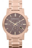 Burberry The City Grey Dial Rose Gold Steel Strap Unisex Watch - BU9754 Buy Now By Burberry