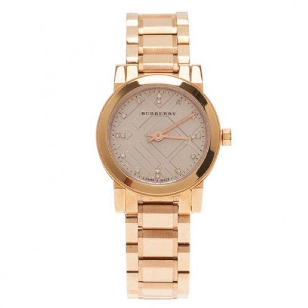 Burberry The City Nude Dial Rose Gold Steel Strap Watch for Women - BU9228 Buy Now By Burberry
