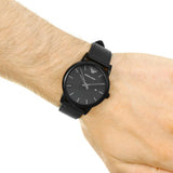 Emporio Armani Classic Black Dial Black Leather Strap Watch For Men - AR1732 Buy Now By Emporio Armani