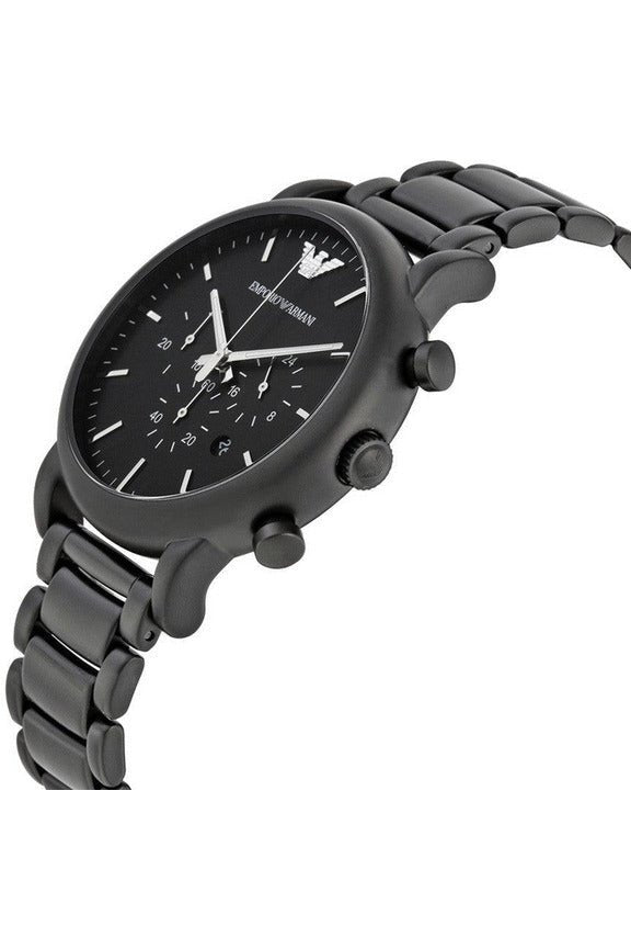 Emporio Armani Luigi Chronograph Black Dial Black Stainless Steel Watch For Men - AR1895 Buy Now By Emporio Armani