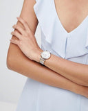 Emporio Armani Retro Mother of Pearl Dial Silver Mesh Bracelet Watch For Women - AR2067 Buy Now By Emporio Armani