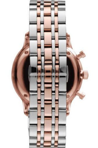 Emporio Armani Gianni Chronograph Grey Dial Two Tone Steel Strap Watch For Men - AR1721 Buy Now By Emporio Armani