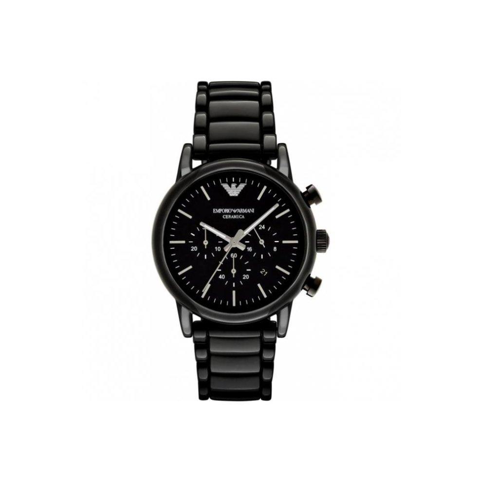 Emporio Armani Luigi Chronograph Black Dial Black Stainless Steel Watch For Men - AR1507 Buy Now By Emporio Armani