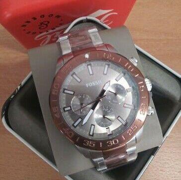 Fossil Bannon Multifunction Brown Dial Two Tone Steel Strap Watch for Men - BQ2502 Buy Now By Fossil