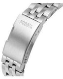 Fossil FB-01 Chronograph Black Dial Silver Steel Strap Watch for Men - FS5837 Buy Now By Fossil