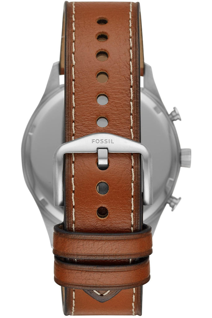 Fossil Forrester Chronograph Grey Dial Brown Leather Strap Watch for Men - FS5815 Buy Now By Fossil