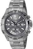 Fossil Garrett Chronograph Grey Dial Grey Steel Strap Watch for Men - FS5621 Buy Now By Fossil