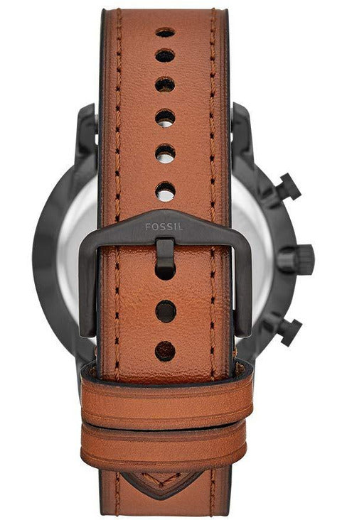 Fossil Goodwin Luggage Chronograph Black Dial Brown Leather Strap Watch for Men - FS5501 Buy Now By Fossil