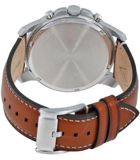 Fossil Grant Chronograph Blue Dial Brown Leather Strap Watch for Men - FS5184 Buy Now By Fossil