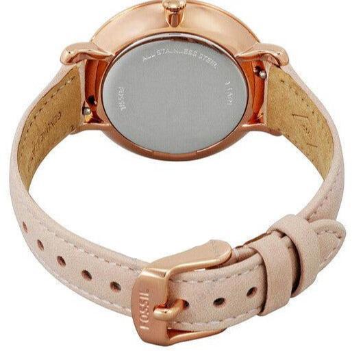 Fossil Jacqueline White Dial Pink Leather Strap Watch for Women - ES3988 Buy Now By Fossil