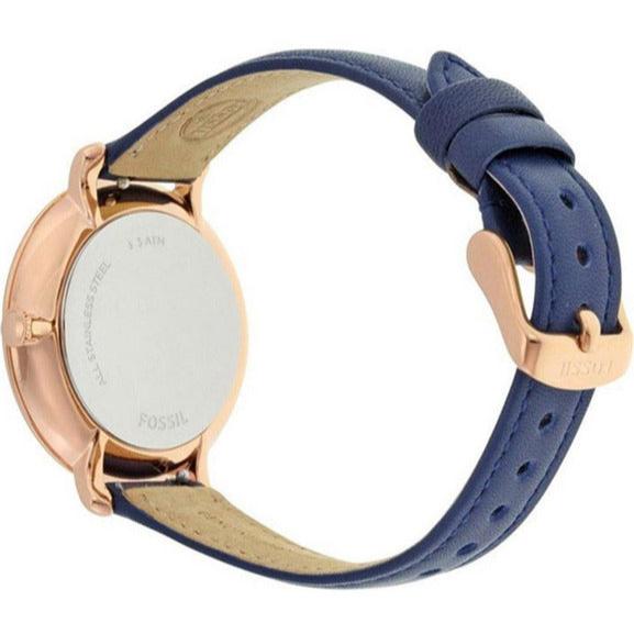 Fossil Jacqueline White Dial Blue Leather Strap Watch for Women - ES3843 Buy Now By Fossil
