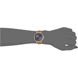 Fossil Jacqueline Three Hand Date Luggage Blue Dial Brown Leather Strap Watch for Women - ES4274 Buy Now By Fossil