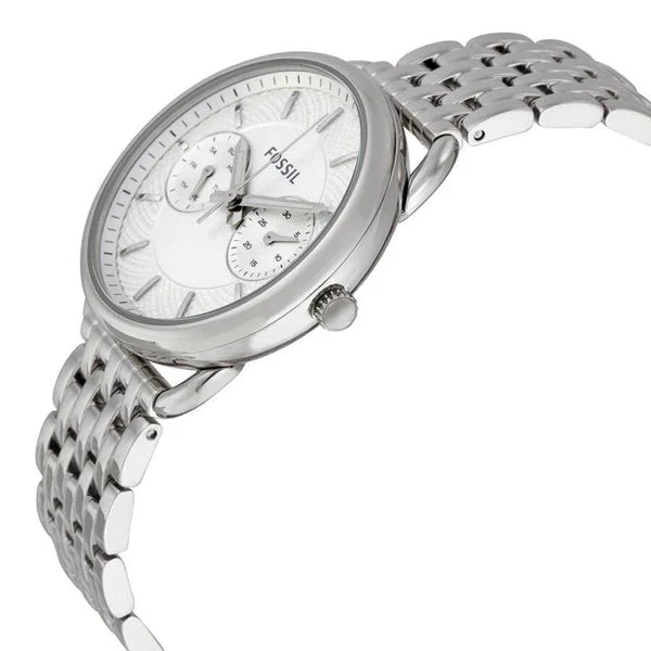 Fossil Tailor Silver Dial Silver Steel Strap Watch for Women - ES3712 Buy Now By Fossil