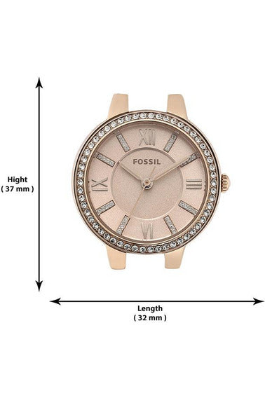 Fossil Virginia Pink Dial Pink Steel Strap Watch for Women - ES4482 Buy Now By Fossil