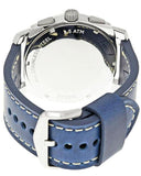 Fossil Machine Chronograph Blue Dial Blue Leather Strap Watch for Men - FS5262 Buy Now By Fossil