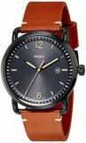 Fossil Commuter Three Hand Date Black Dial Brown Leather Strap Watch for Men - FS5276 Buy Now By Fossil