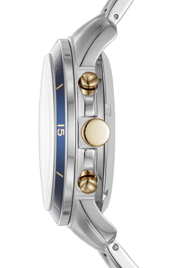 Fossil Grant Sport Automatic Skeleton Blue Dial Two Tone Steel Strap Watch for Men - ME3141 Buy Now By Fossil