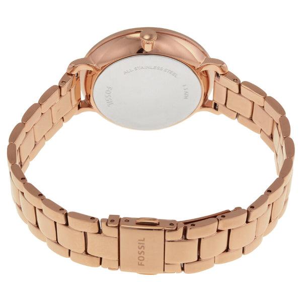Fossil Jacqueline Multi Function Mother of Pearl Dial Rose Gold Steel Strap Watch for Women - ES3757 Buy Now By Fossil