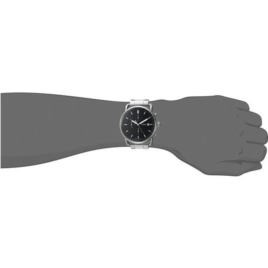 Fossil The Commuter Black Dial Silver Steel Strap Watch for Men - FS5391 Buy Now By Fossil