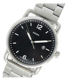 Fossil The Commuter Black Dial Silver Steel Strap Watch for Men - FS5391 Buy Now By Fossil