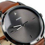 Fossil The Minimalist 3H Grey Dial Brown Leather Strap Watch for Men - FS5479 Buy Now By Fossil