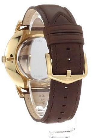 Fossil The Minimalist White Dial Brown Leather Strap Watch for Men - FS5397 Buy Now By Fossil