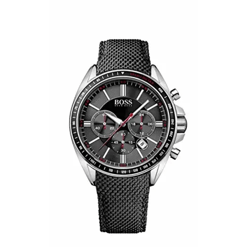 Hugo Boss Driver Black Dial Black Leather Strap Watch for Men -1513087 Buy Now By Hugo Boss