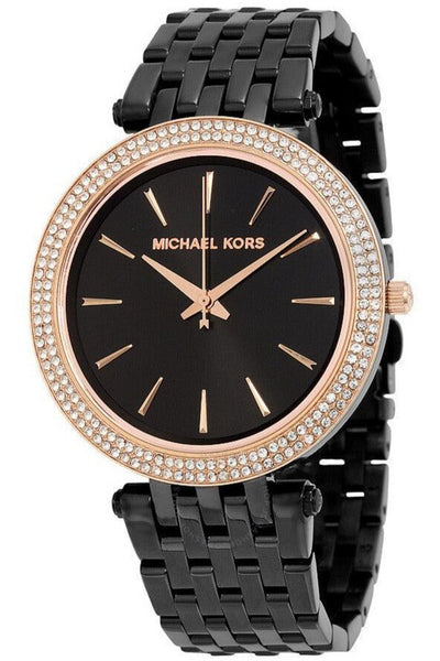 Michael Kors Darci Black Dial Black Steel Strap Watch for Women - MK3407 Buy Now By Michael Kors