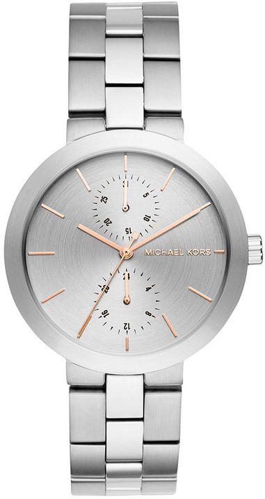 Michael Kors Garner Analog Silver Dial Silver Steel Strap Watch For Women - MK6407 Buy Now By Michael Kors