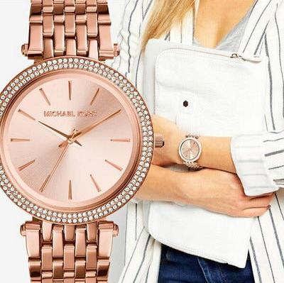 Michael Kors Darci Rose Gold Dial with Diamonds Rose Gold Stainless Steel Strap Watch for Women - MK3192 Buy Now By Michael Kors