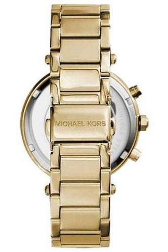 Michael Kors Parker Chronograph Green Dial Gold Steel Strap Watch for Women - MK6263 Buy Now By Michael Kors