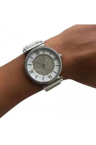 Michael Kors Caitlin Crystal Dial Silver Steel Strap Watch for Women - MK3331 Buy Now By Michael Kors