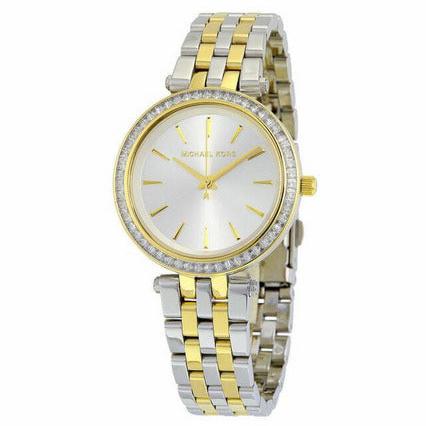 Michael Kors Darci Silver Dial Two Tone Steel Strap Watch for Women - MK3405 Buy Now By Michael Kors