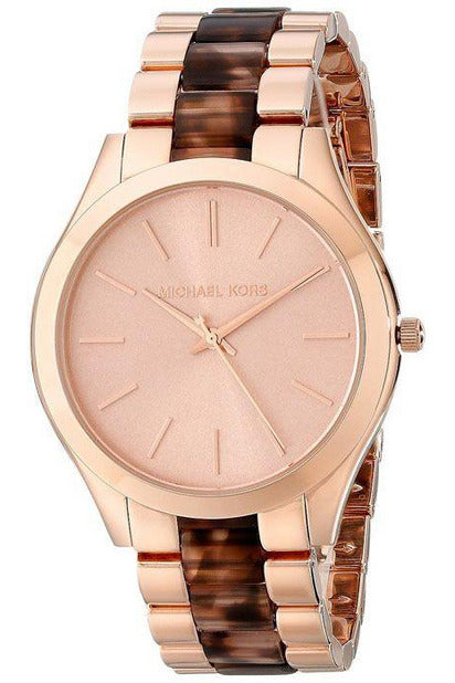 Michael Kors Runway Rose Gold Dial Two Tone Steel Strap Watch for Women - MK4301 Buy Now By Michael Kors