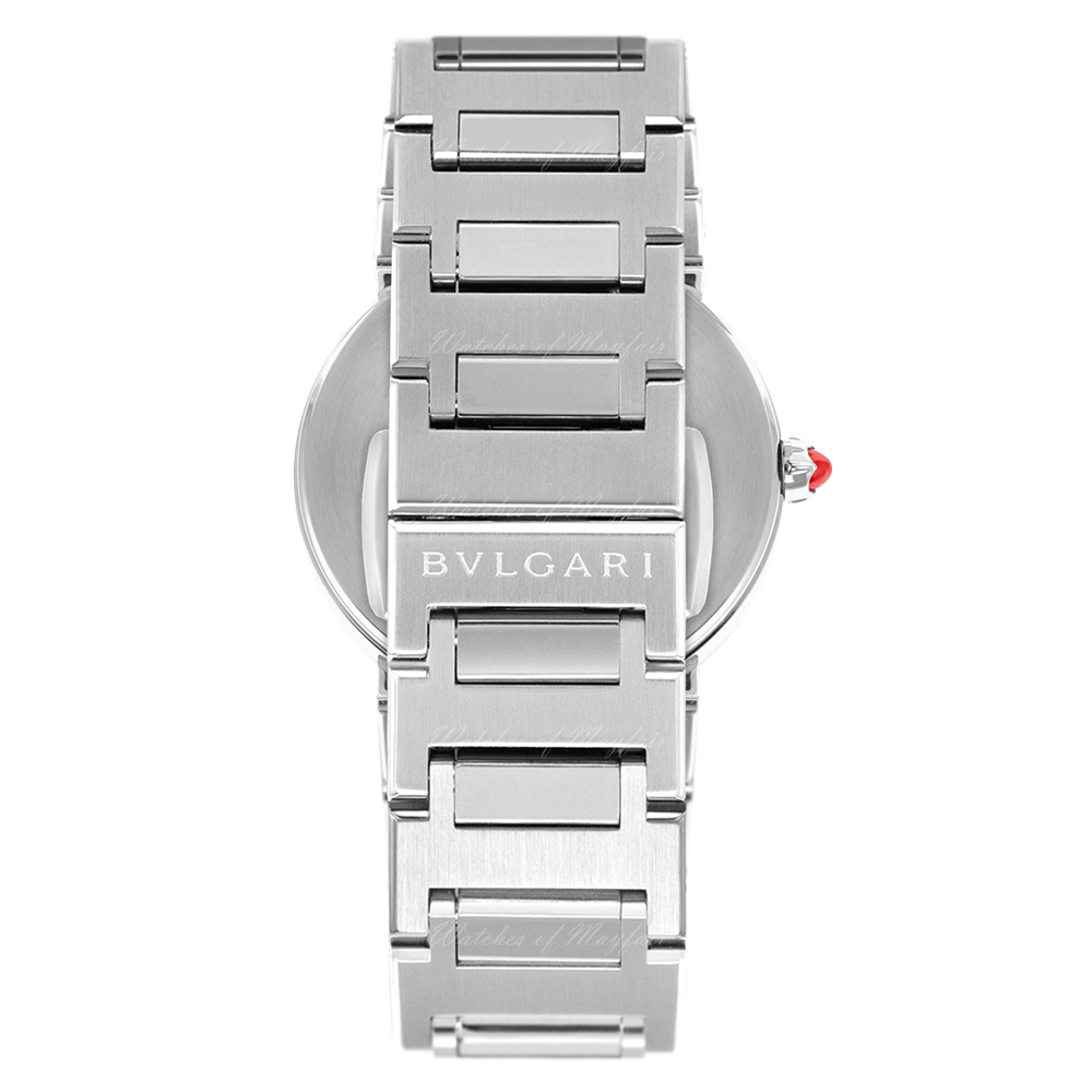 Bvlgari Bvlgari Bvlgari Lady Green Dial Silver Steel Strap Watch for Women - BVLGARI103693 Buy Now By Bvlgari