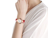 Bvlgari Divas Dream Diamonds Mother of Pearl Dial Red Leather Strap Watch for Women - DREAM102840 Buy Now By Bvlgari