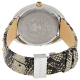 Versace Shadov Quartz Silver Dial Snakeskin Green Leather Strap Watch for Women - VEBM00718 Buy Now By Versace