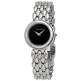 Versace V-Flare Quartz Black Dial Silver Steel Strap Watch for Women - VEBN00618 Buy Now By Versace