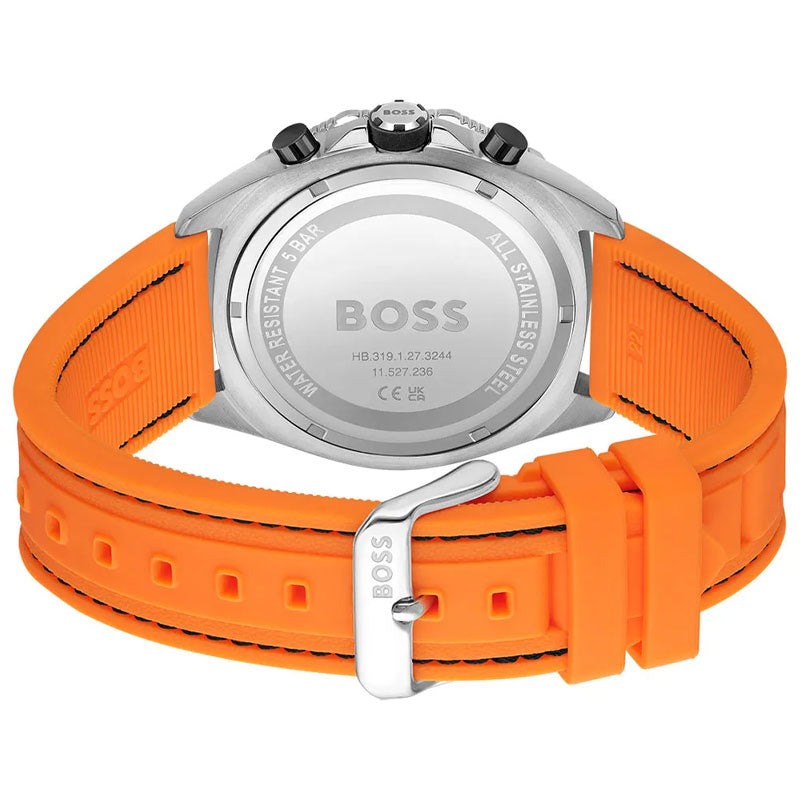 Hugo Boss Energy Chronograph Quartz Black Dial Orange Rubber Strap Watch For Men - 1513970 Buy Now By Hugo Boss