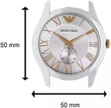 Emporio Armani Classic Quartz Silver Dial Two Tone Steel Strap Watch For Men - AR1824 Buy Now By Emporio Armani