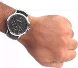 Emporio Armani Renato Chronograph Black Dial Brown Leather Strap Watch For Men - AR2482 Buy Now By Emporio Armani