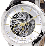 Maserati Ingegno Automatic Black Skeleton Dial Black Leather Strap Watch For Men - R8821119002 Buy Now By Maserati