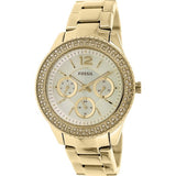Fossil Stella Multifunction Gold Dial Gold Steel Strap Watch for Women - ES3589 Buy Now By Fossil