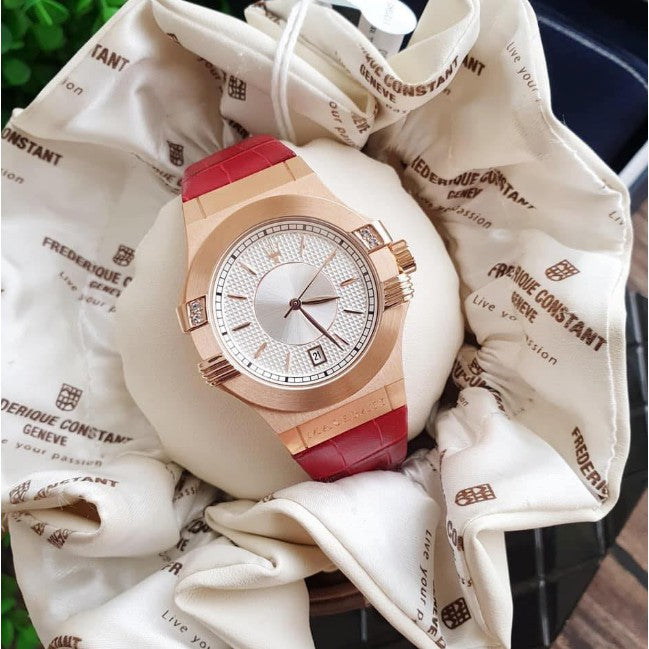 Maserati Potenza Silver Dial Red Leather Strap Watch For Women - R8851108501 Buy Now By Maserati