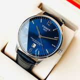 Tissot Chemin Des Tourelles Powermatic 80 Blue Dial Blue Leather Strap Watch for Men - T099.407.16.047.00 Buy Now By Tissot