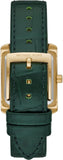 Gucci G Frame Double Mother of Pearl Dial Green Leather Strap Watch For Women - YA128525 Buy Now By Gucci