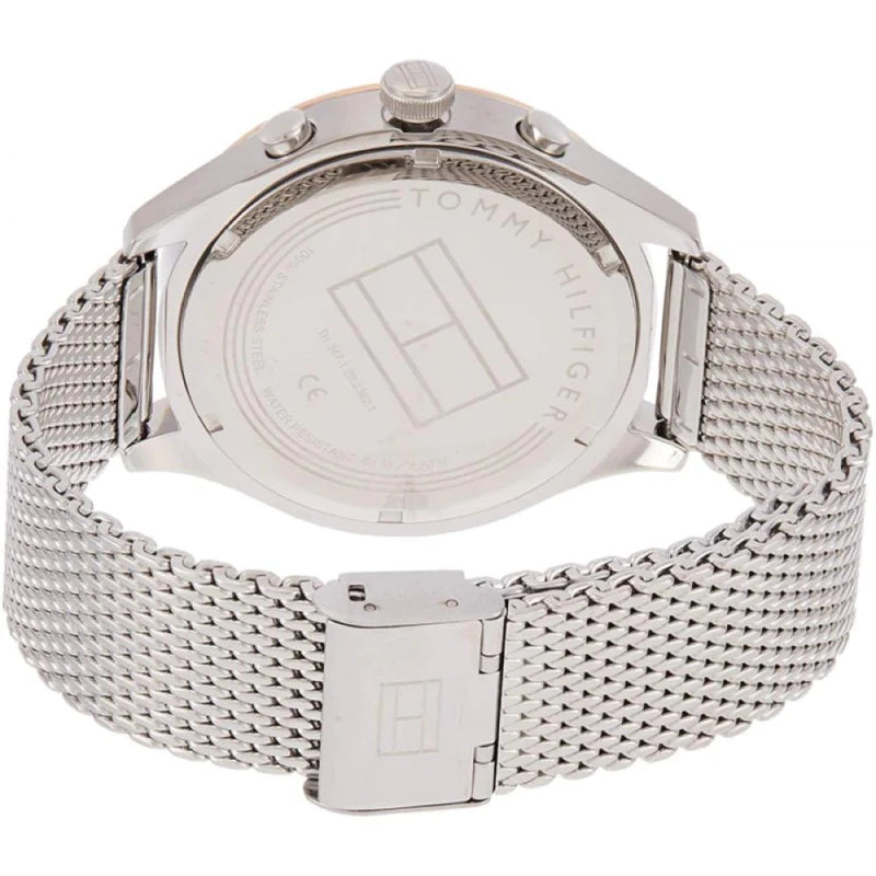 Tommy Hilfiger Gavin Chronograph Quartz Grey Dial Silver Mesh Bracelet Watch for Men - 1791466 Buy Now By Tommy Hilfiger
