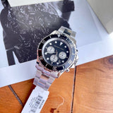 Michael Kors Everest Chronograph Black Dial Silver Steel Strap Watch For Men - MK8256 Buy Now By Michael Kors